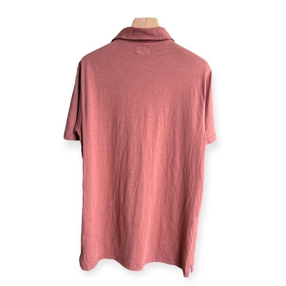 Linksoul Men’s Hopper Knit Polo Rust Color Golf Polo Luxury Cotton, Large - Picture 3 of 8